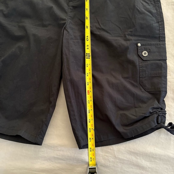 Style & Co Womens Black Cotton Blend Flat Cargo Shorts Size 12 - Picture 8 of 9